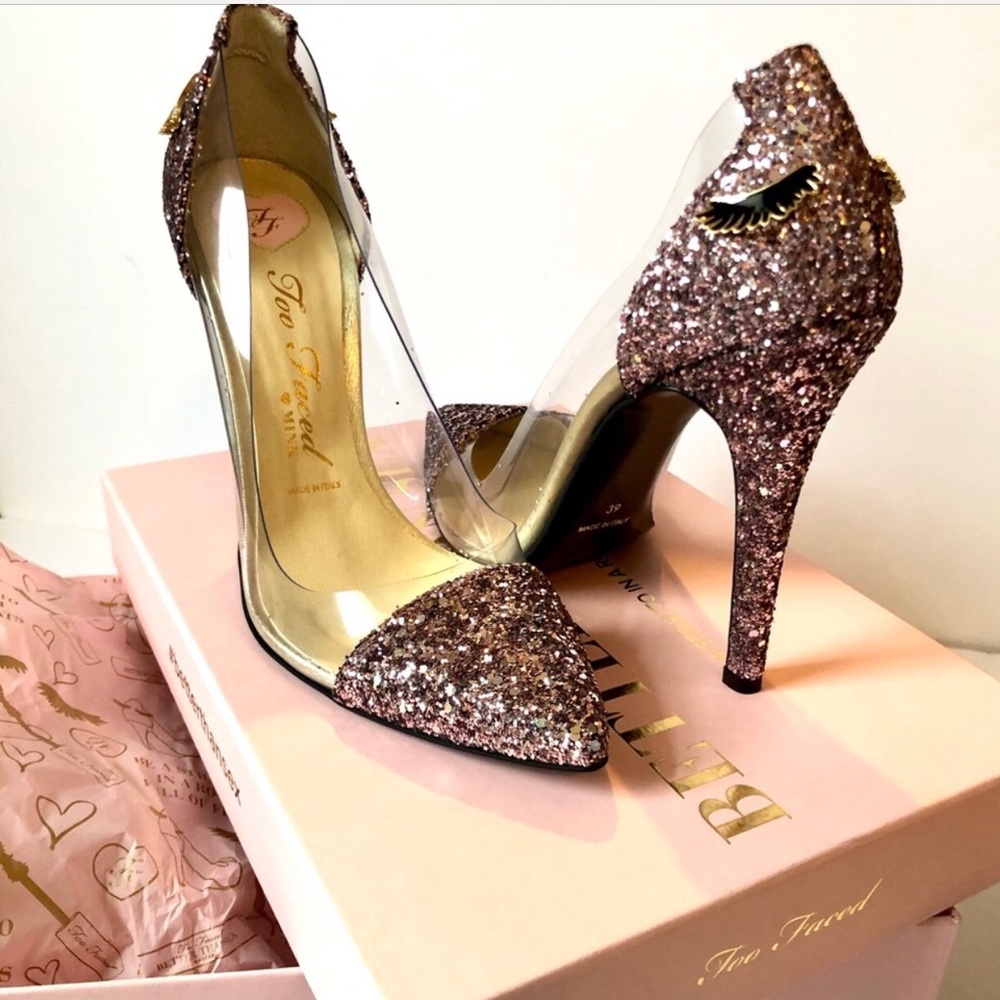 NIB Too Face Pork Glitter Better Than Sex Heels